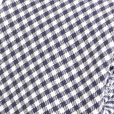 Navy Check Silk Slim Tie - Tie Doctor